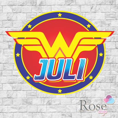 Wonder Woman Custom Logo, W...